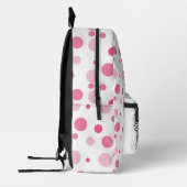 Zelfliefde roze polka stippen bedrukte rugzak (Links)