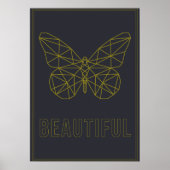 Zelfliefdesbevestiging poster origami butterfly (Voorkant)