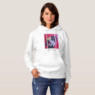 Zelfliefdesmeeuw over de heide hoodie