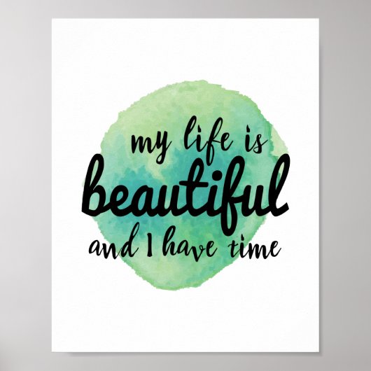 zelfliefdesverklaringen voor levensacceptatie poster (Voorkant)