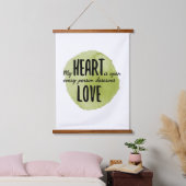 zelfliefhebbers voor levensacceptatie hangend wandkleed (Slaapkamer)