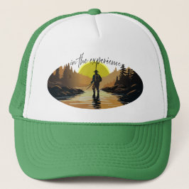 Zelfmeditatie Vliegen Vissen in Mountain Stream Trucker Pet