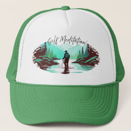 Zelfmeditatie Vliegen Vissen in Mountain Stream Trucker Pet