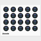 Zelfmoord Bewustmakingspreventie Semicolon Mental  Ronde Sticker (Vel)