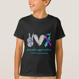 Zelfmoord Bewustzijn Vrede Liefde Preventie 1 T-shirt