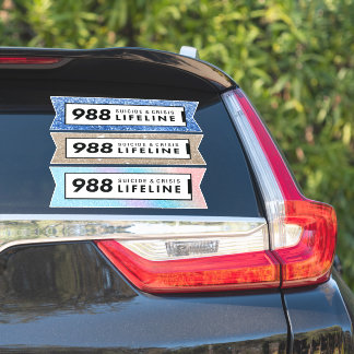 Zelfmoord crisislijn 988 sticker