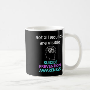 Zelfmoord geeft pijn aan een ander. Zelfmoord Koffiemok