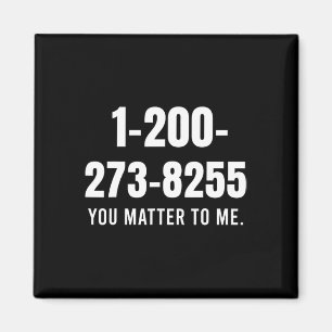 Zelfmoord Hotline nummer - je maakt voor mij uit Magneet