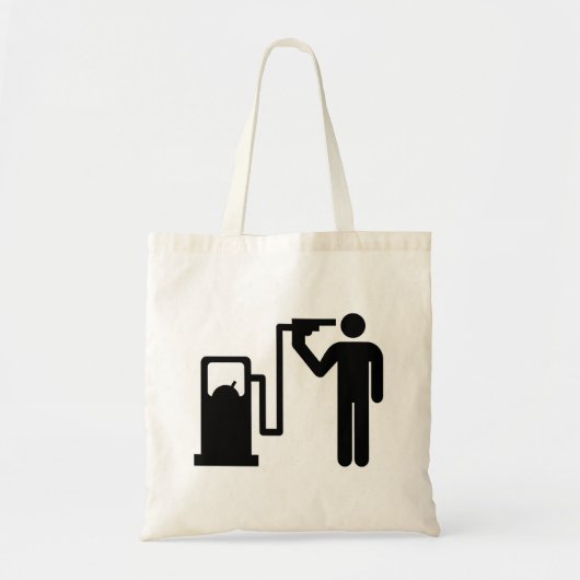 Zelfmoord op benzine tote bag (Voorkant)