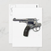 Zelfmoord pistool briefkaart (Voorkant / Achterkant)