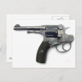 Zelfmoord pistool briefkaart (Voorkant / Achterkant)