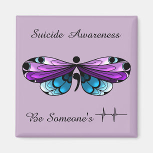Zelfmoordbewust Butterfly Semicolon Magneet