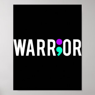Zelfmoordbewust ontwerppigram voor volwassenen poster