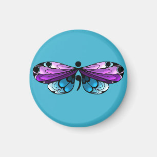 Zelfmoordbewustzijn Boterfly Semi-Colon Magnet Magneet