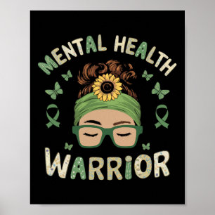 Zelfmoordbewustzijn Depressie Angst Geestelijke ge Poster