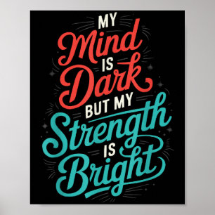 Zelfmoordbewustzijn Depressie Angst Geestelijke Ge Poster