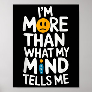 Zelfmoordbewustzijn Depressie Angst Geestelijke ge Poster