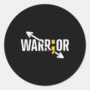 Zelfmoordbewustzijn Depressie Angst Geestelijke ge Ronde Sticker