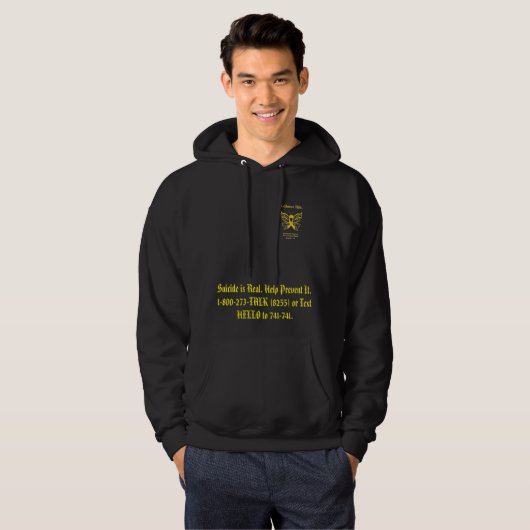 Zelfmoordbewustzijn en -preventie hoodie (Voorkant volledig)
