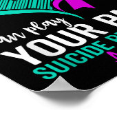 Zelfmoordbewustzijn geestelijke gezondheid zelfmoo poster (Hoek)