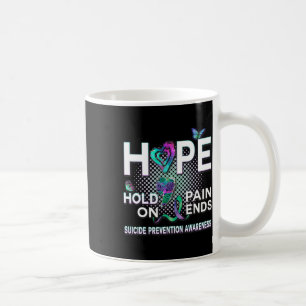 Zelfmoordbewustzijn hoop acroniem Hold On Pain End Koffiemok