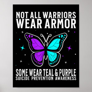 Zelfmoordbewustzijn Krijger Zelfmoordpreventie Bew Poster