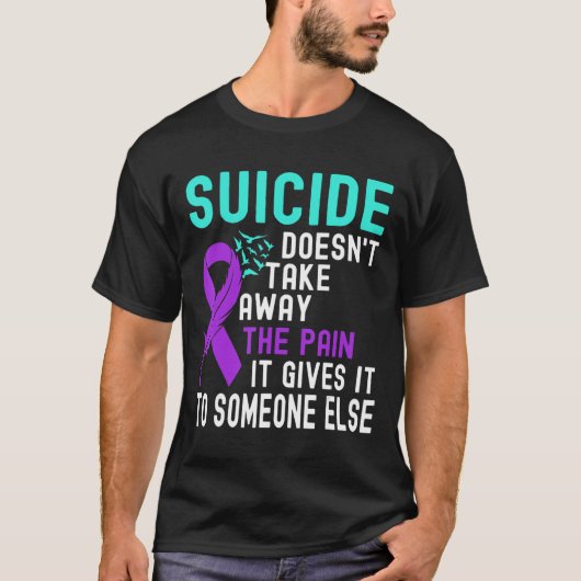 Zelfmoordbewustzijn Mental Health Suicide Preventi T-shirt (Voorkant)