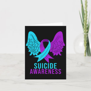 Zelfmoordbewustzijn Ribbon Mental Health Depressie Kaart