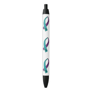 Zelfmoordbewustzijn Ribbon Zwarte Inkt Pen