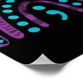 Zelfmoordbewustzijn Semicolon - Zelfmoordpreventie Poster (Hoek)