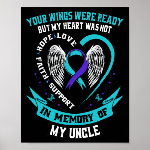 Zelfmoordbewustzijn Shirt oom nichtje neefje voork Poster