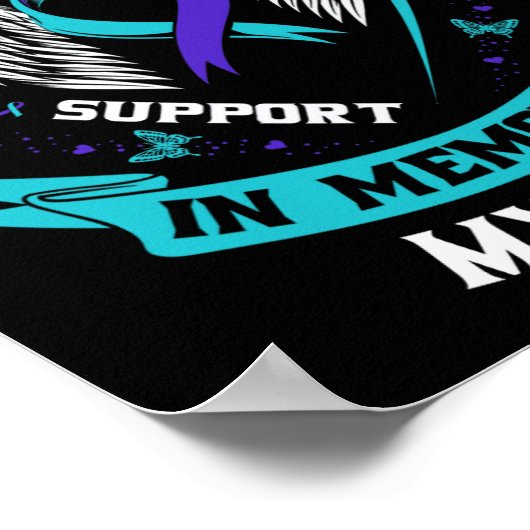 Zelfmoordbewustzijn Shirt tante verdwenen, maar ni Poster (Hoek)