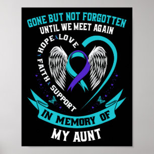Zelfmoordbewustzijn Shirt tante verdwenen, maar ni Poster