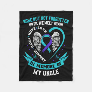Zelfmoordbewustzijn Shirt Uncle Gone maar niet ver Fleece Deken