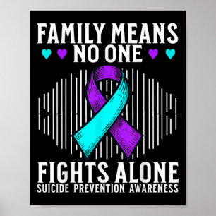 Zelfmoordbewustzijn steun Zelfmoordpreventie bewus Poster