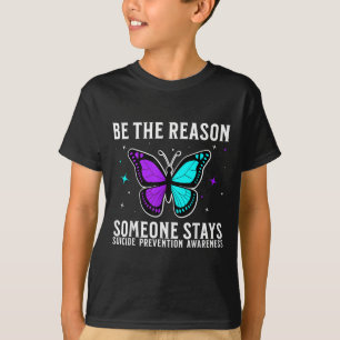 Zelfmoordbewustzijn Steun Zelfmoordpreventie Bewus T-shirt