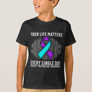 Zelfmoordbewustzijn Steun Zelfmoordpreventie Bewus T-shirt