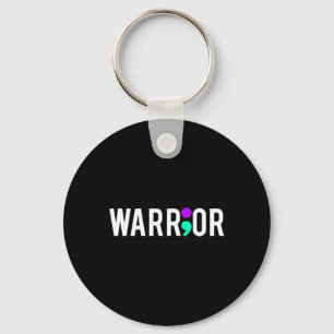 Zelfmoordbewustzijn Warrior-ontwerp cadeau voor me Sleutelhanger