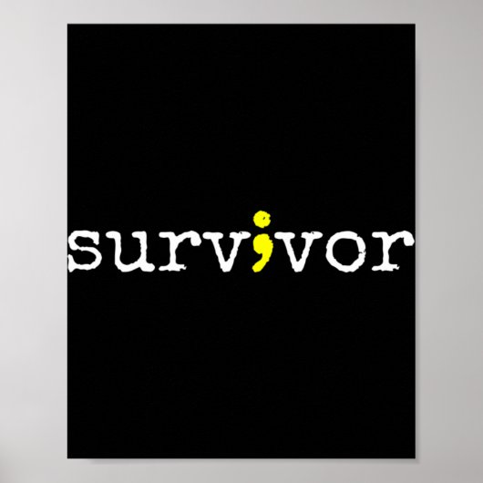 Zelfmoordbewustzijnsondersteuning Symboolherstel O Poster (Voorkant)