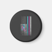 Zelfmoordpreventie Awareness Lint Amerikaans Magneet (Voorkant)