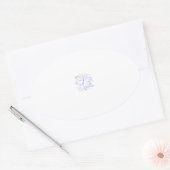 Zelfmoordpreventie Bewustmaking Dragonfly Ovale Sticker (Envelop)