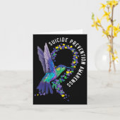 Zelfmoordpreventie Bewustmaking Geestelijke gezond Kaart (Gele Bloem)