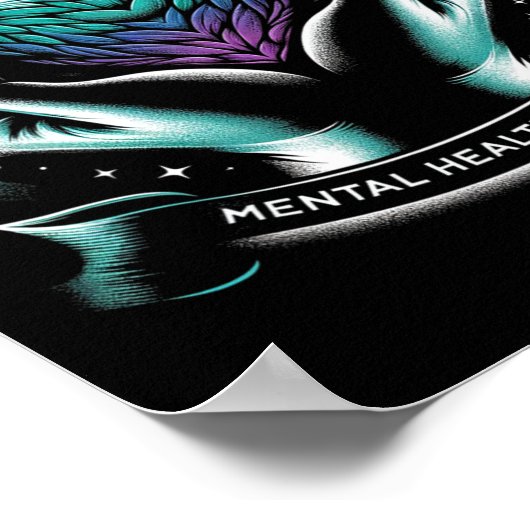 Zelfmoordpreventie Bewustmaking Geestelijke gezond Poster (Hoek)