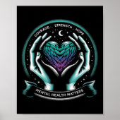 Zelfmoordpreventie Bewustmaking Geestelijke gezond Poster (Voorkant)