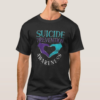 Zelfmoordpreventie Bewustmaking Heart Suicide Prev T-shirt
