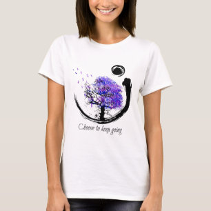 Zelfmoordpreventie Bewustmaking kiezen om door te T-shirt