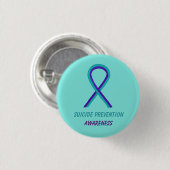 Zelfmoordpreventie Bewustmaking Koolstofpinnen But Ronde Button 3,2 Cm (Voorkant /achterkant)