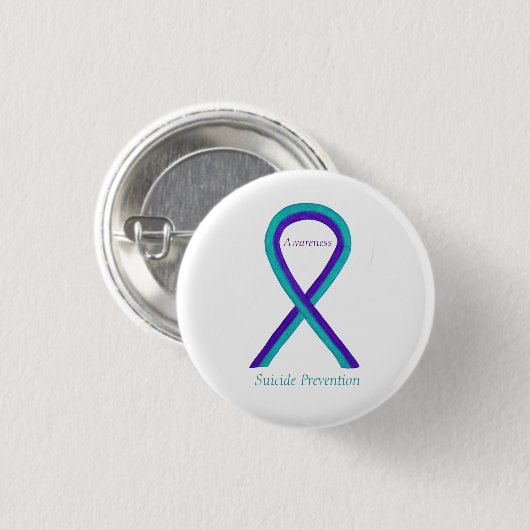 Zelfmoordpreventie Bewustmaking Koolstofprikken Bu Ronde Button 3,2 Cm (Voorkant /achterkant)