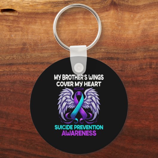 Zelfmoordpreventie Bewustmaking Mijn Broers Hoesje Sleutelhanger (Voorkant)