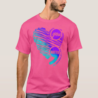 Zelfmoordpreventie Bewustmaking Week je maakt semi T-shirt